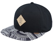 Ma Pattern Rev. Black Snapback