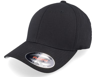 - Wooly Black cap Combed Flexfit Flexfit