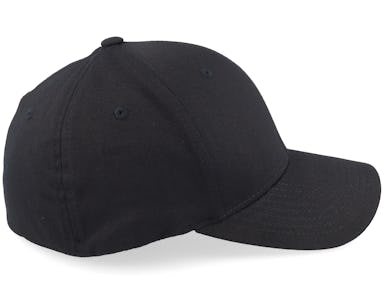 Wooly Combed Black Flexfit - Flexfit cap | Flex Caps