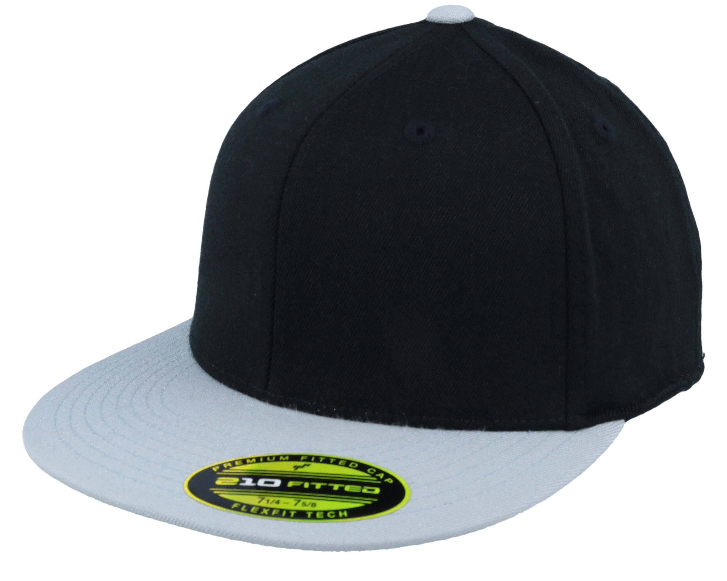 Premium 210 2-Tone cap - Fitted Black/Grey Flexfit