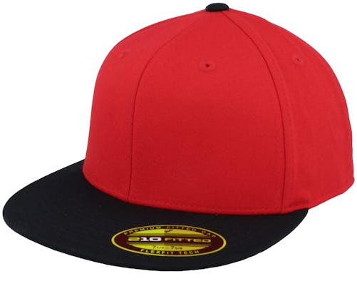 Red/Black Flexfit 2-Tone 210 cap Premium - Fitted