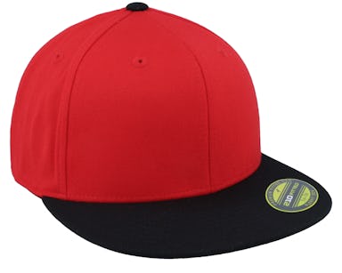Premium 210 2-Tone Red/Black Fitted - Flexfit cap