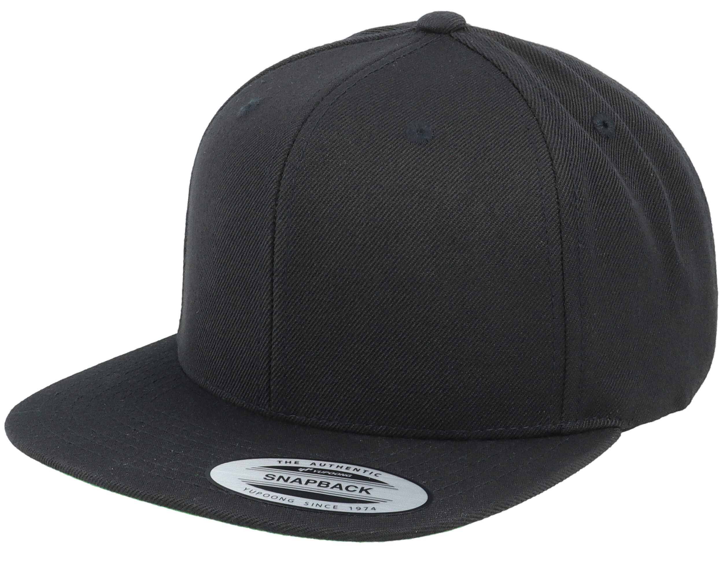 Black/Green Snapback - Yupoong cap | Hatstoreworld.com