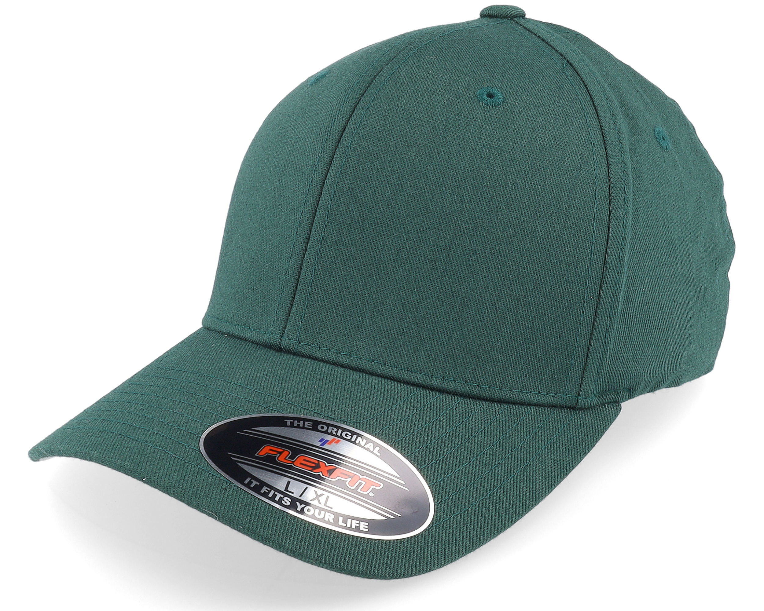 Wooly Combed Spruce Flexfit Green Flexfit cap 