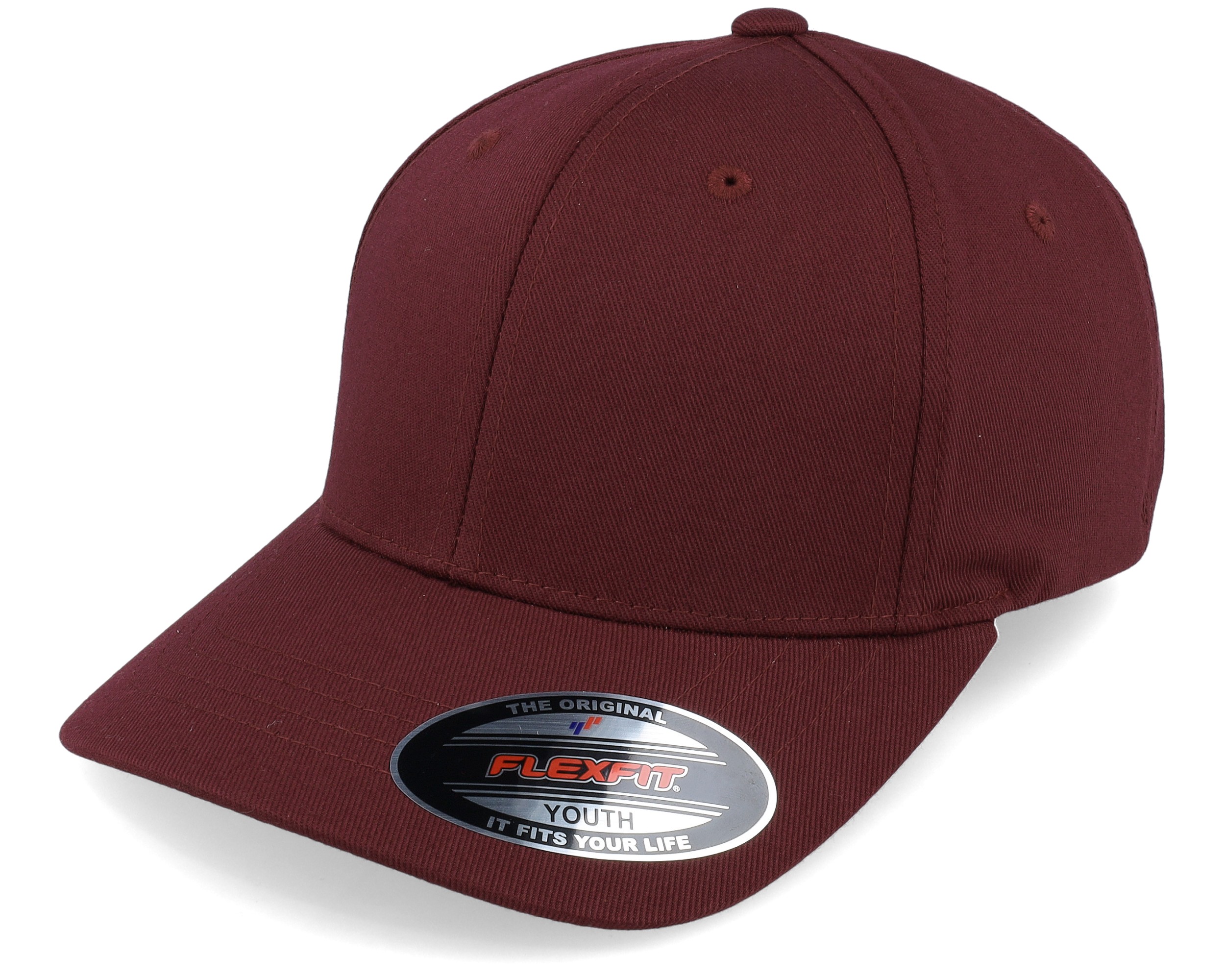 Kids Wooly Combed Maroon Flexfit Flexfit cap