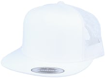 Classic White A-Frame Trucker Snapback - Yupoong