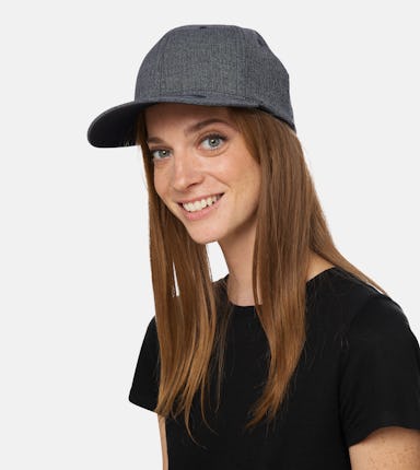 Fine Melange Black - Flexfit cap Flexfit