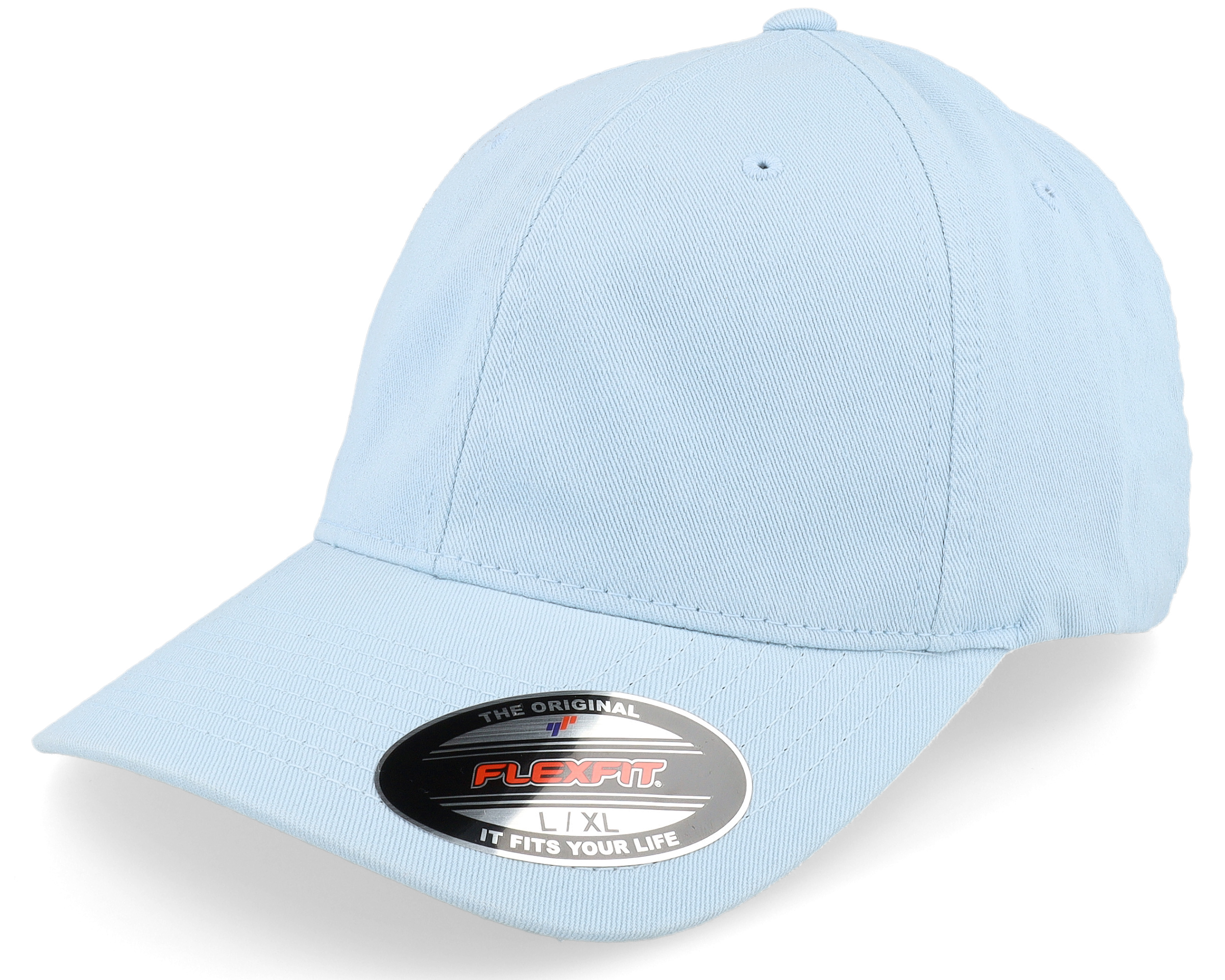 Washed Cotton Light Blue Dad Cap - Flexfit cap