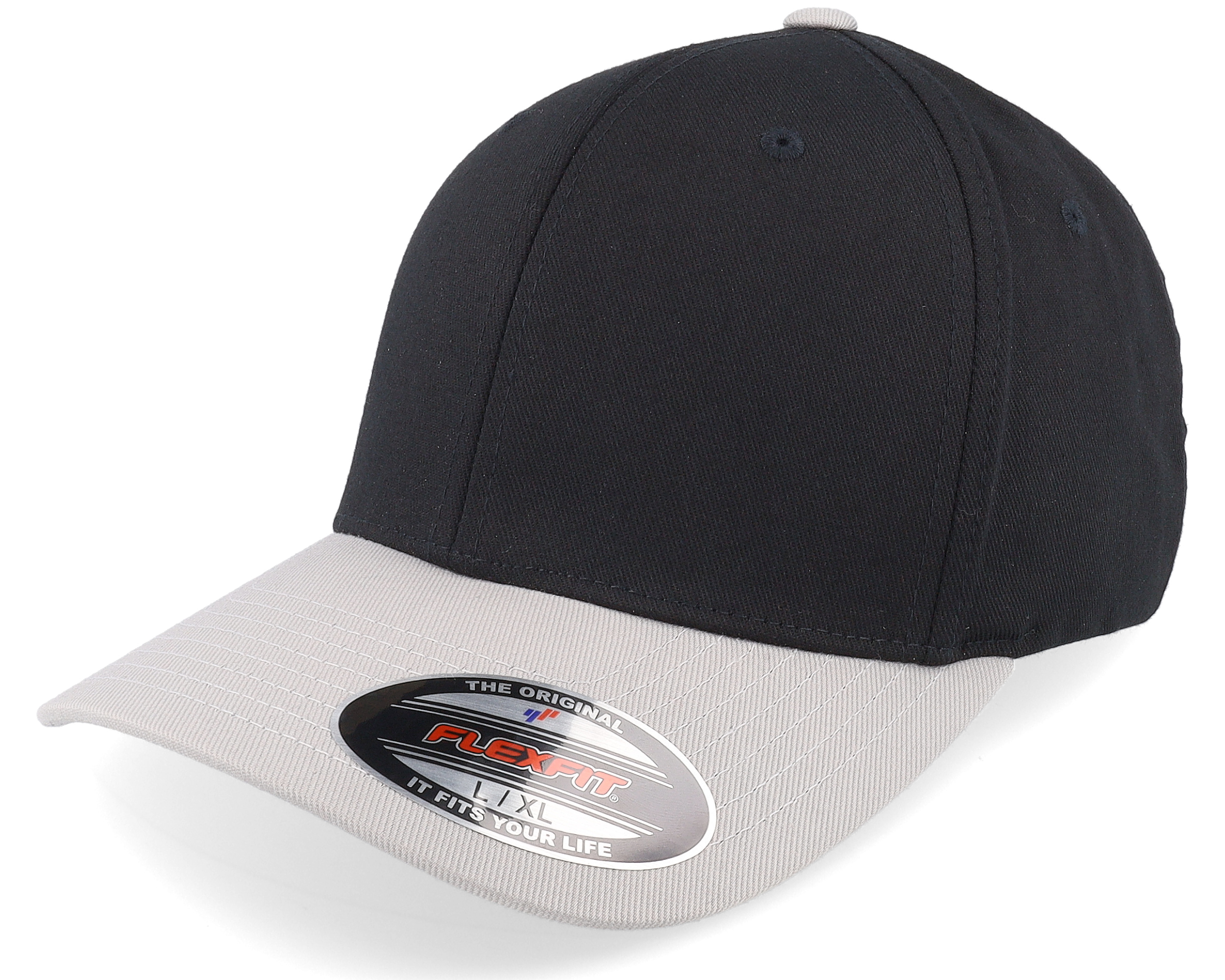 Flexfit - Flexfit Black/Silver Combed cap Wooly