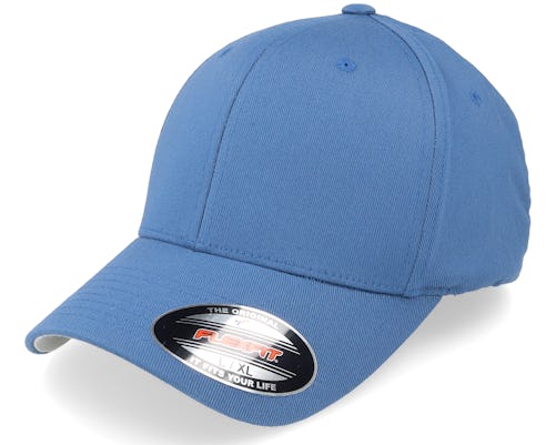 Blue Flexfit cap - Wooly Flexfit Slate Combed