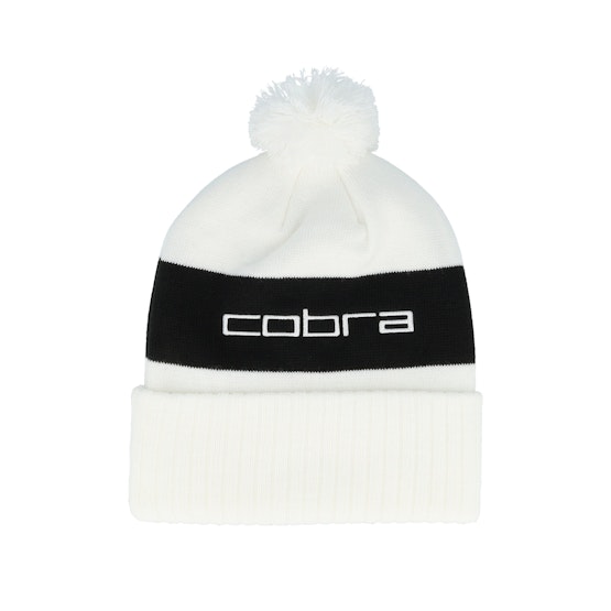 Produktfoto för Cobra - Vit pom Beanie - Beanie White Pom @ Hatstore