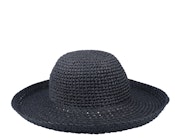 Paper Crochet Bolero Black Straw Hat