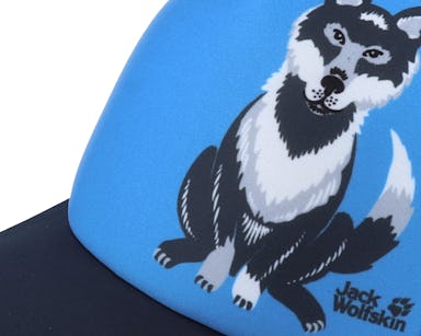 Sky Mesh Kids Wolfskin Blue/Navy - Trucker Animal Jack cap