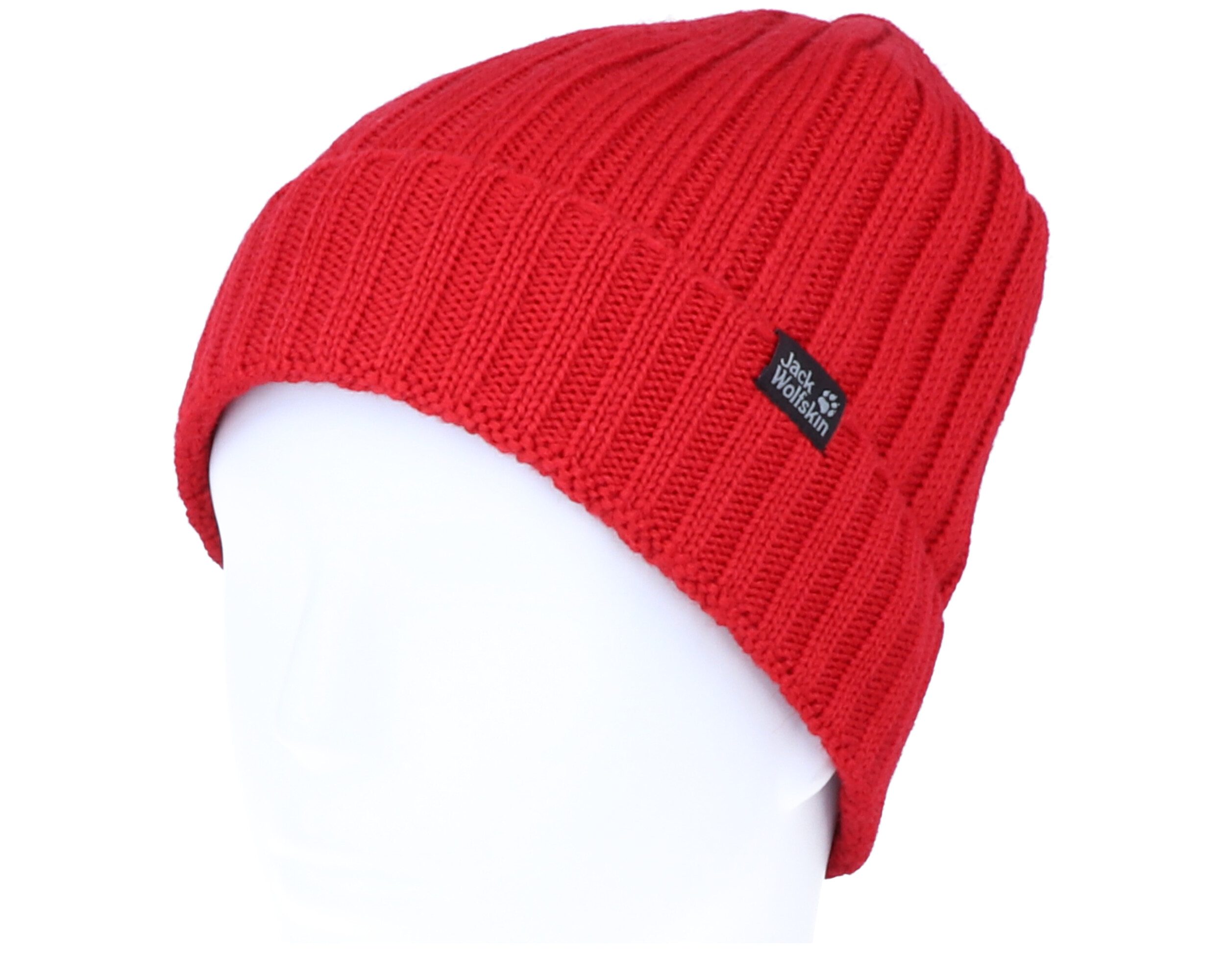 red knit cap