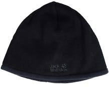 Stormlock 1 Logo Knit Cap Black Beanie - Jack Wolfskin