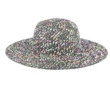 Floppy With Colorful Yarn Spots Olive Sun Hat - Seeberger