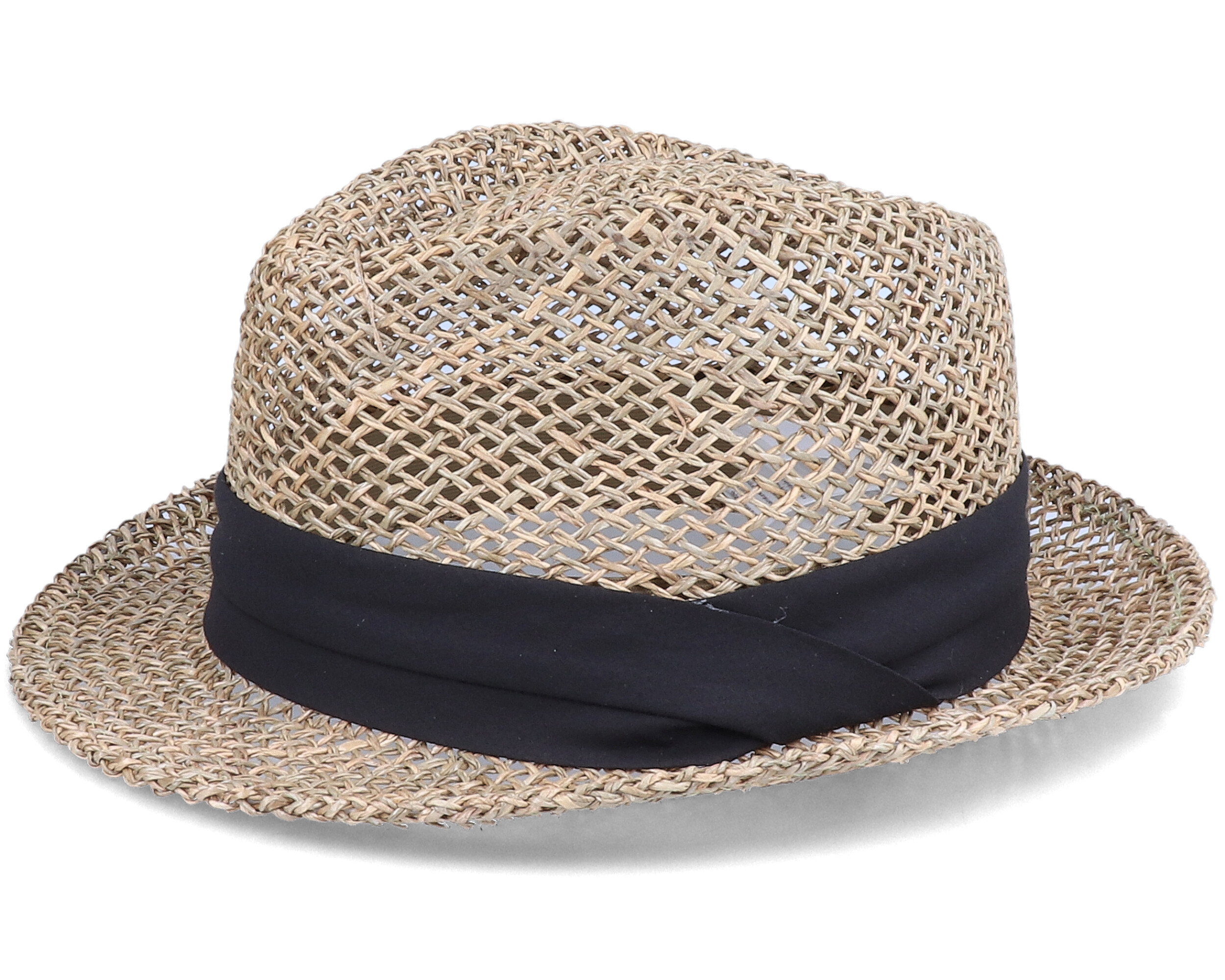 Black wicker deals hat