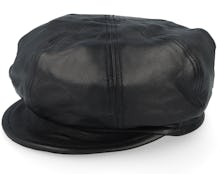 Leather Balloon Black Vega cap - Seeberger