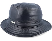 Leather Hat Black Bucket - Seeberger