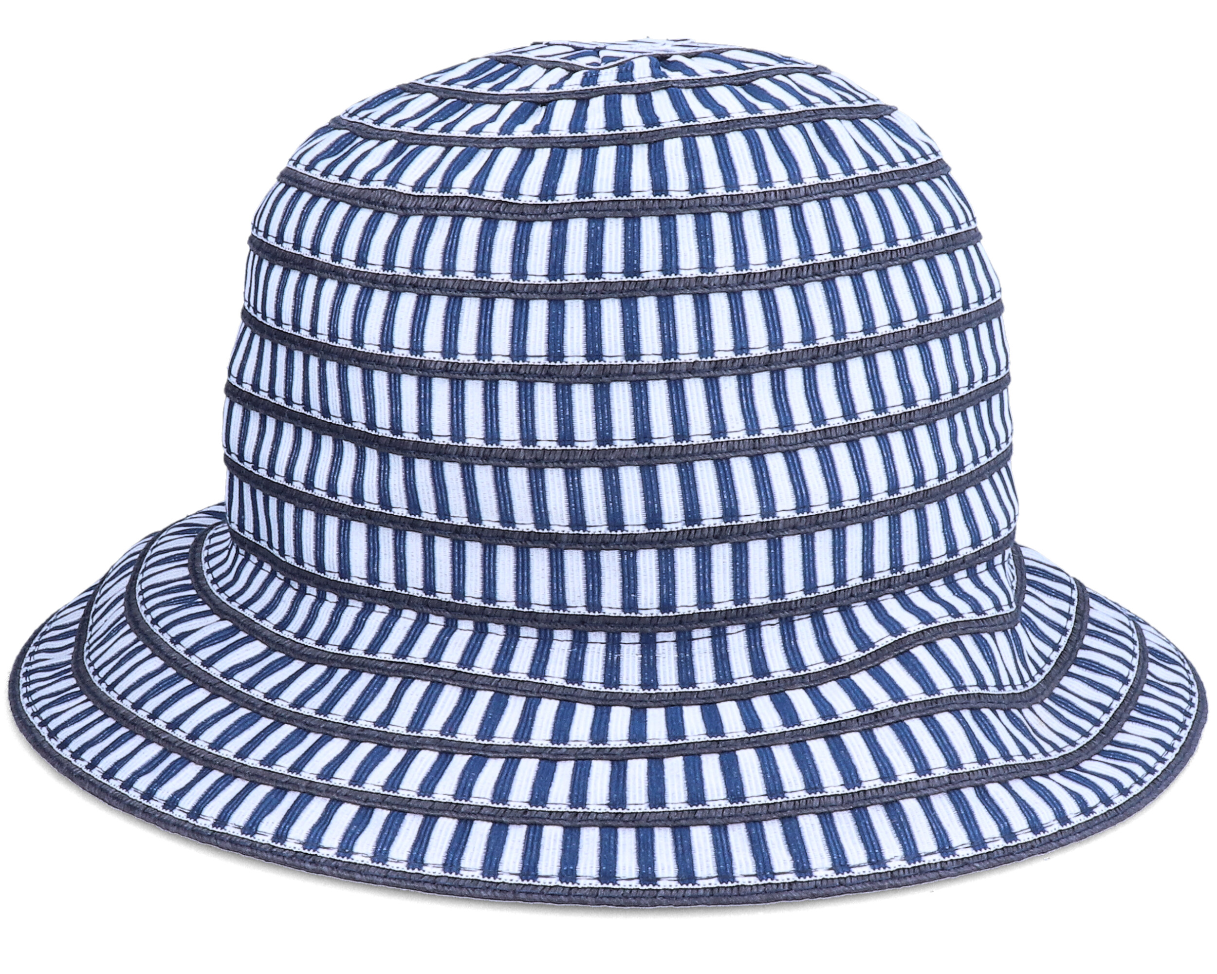 Hats Cloche In Materialmix Swallow Blue Bucket - Seeberger