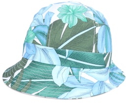 Cloche In Tropical Fabric White Bucket - Seeberger