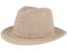 In Soft Paper Braid Sand Fedora Straw Hat - Seeberger