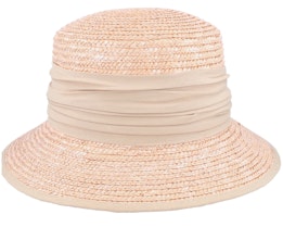 Cloche In Straw Braid  Sand Straw Hat - Seeberger