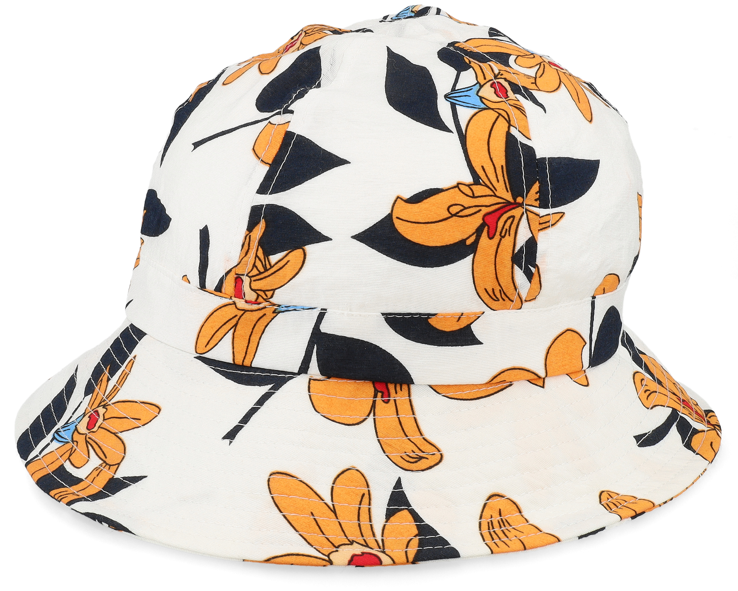 Hats In Tropical Fabric White Cloche - Seeberger