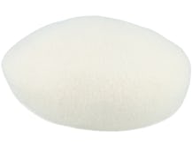 Boiled Wool White Beret - Seeberger