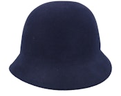 Wool Felt Navy Cloche