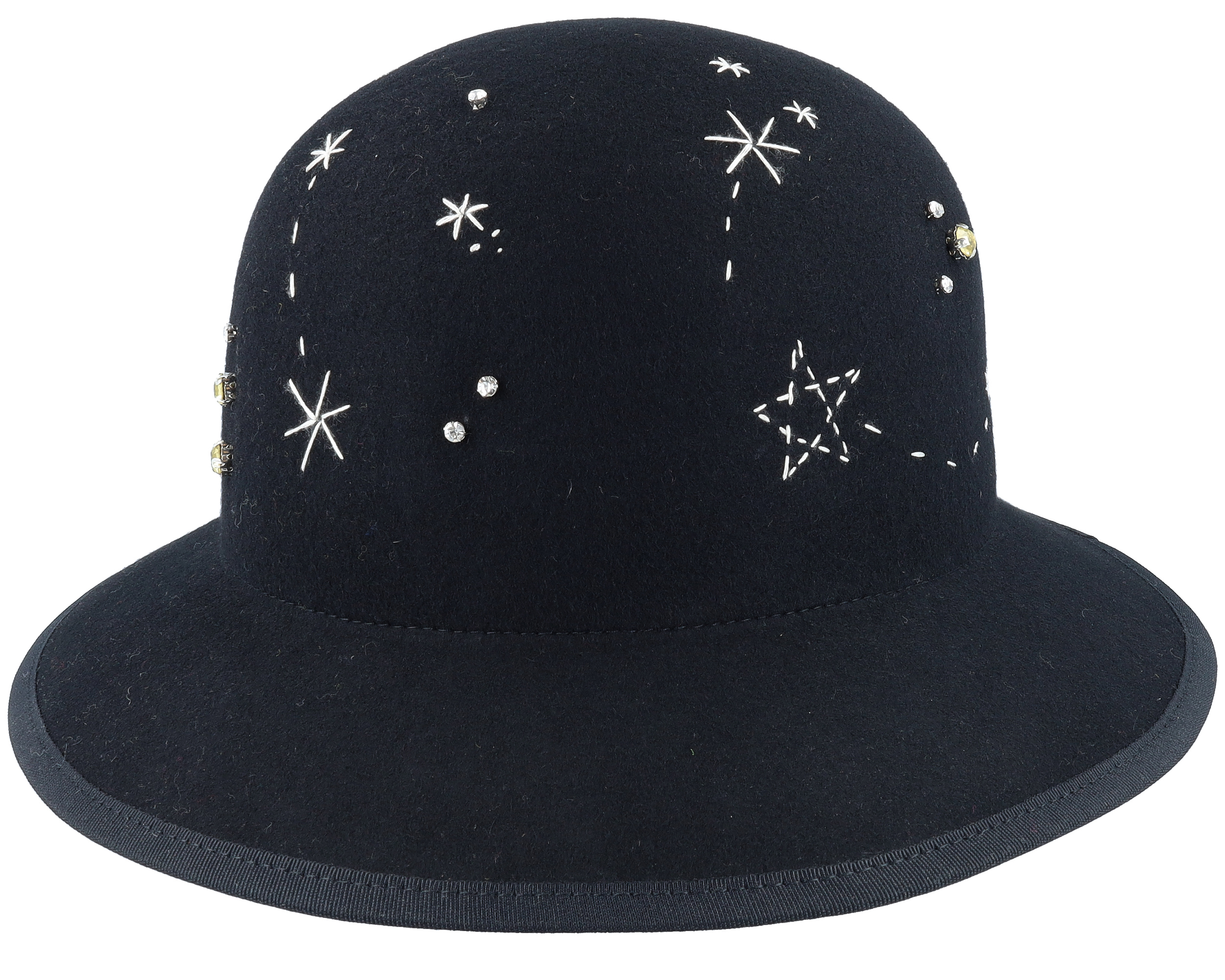 Woolfelt Black Cloche