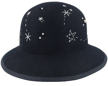 Woolfelt Black Cloche