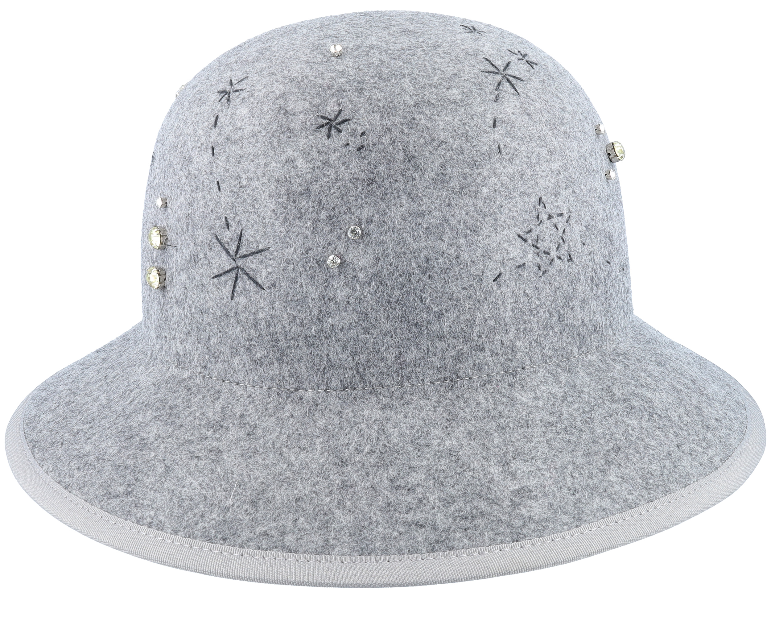 Hats Woolfelt Smoke Gray Cloche - Seeberger