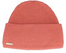 Knit Beanie With Turn Pink Cuff - Seeberger