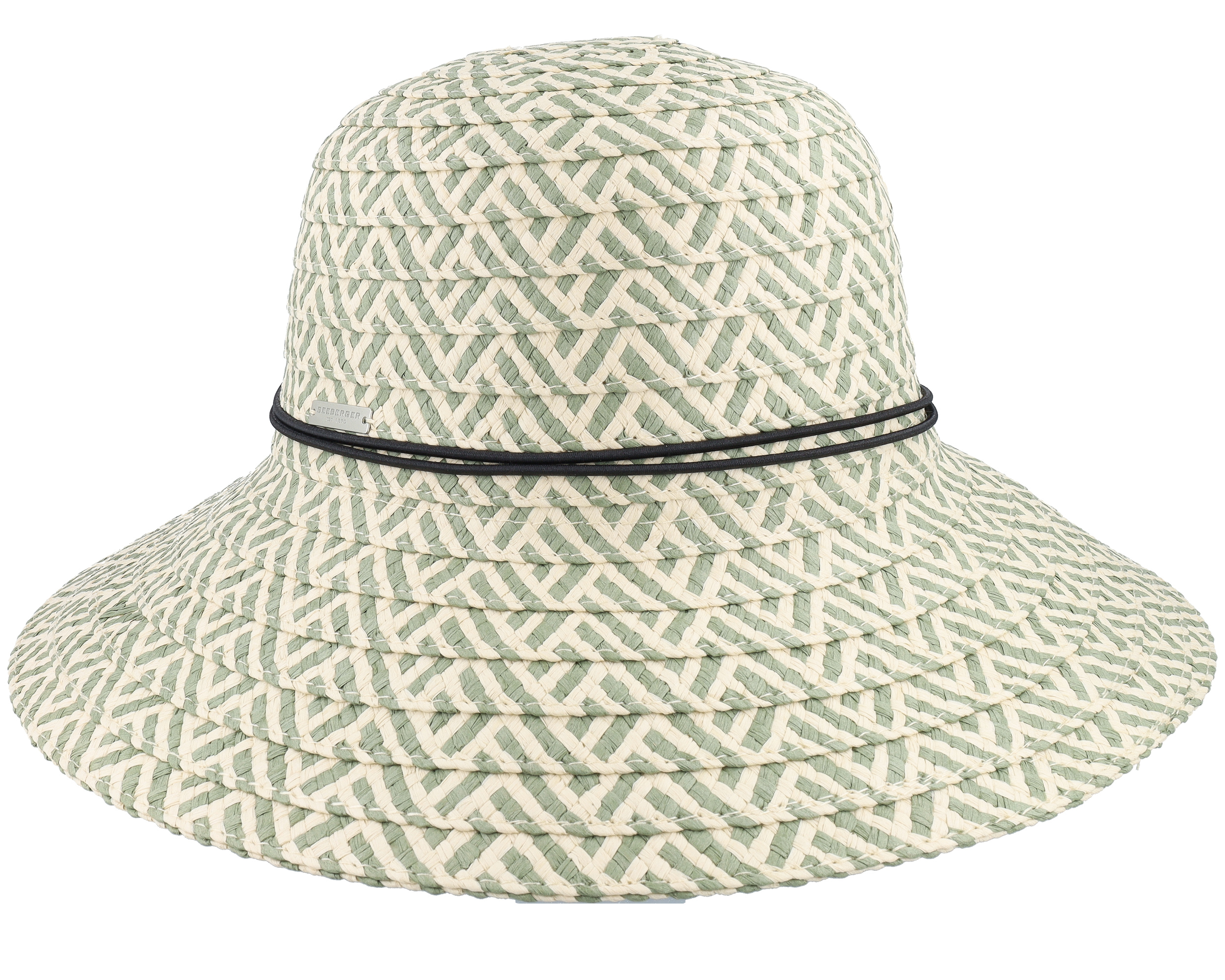 Floppy hat Olive/Natural Straw Hat