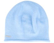 Knitted Light Blue Beret Beanie