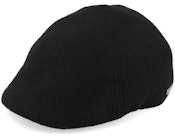 Fabric Black Flat Cap