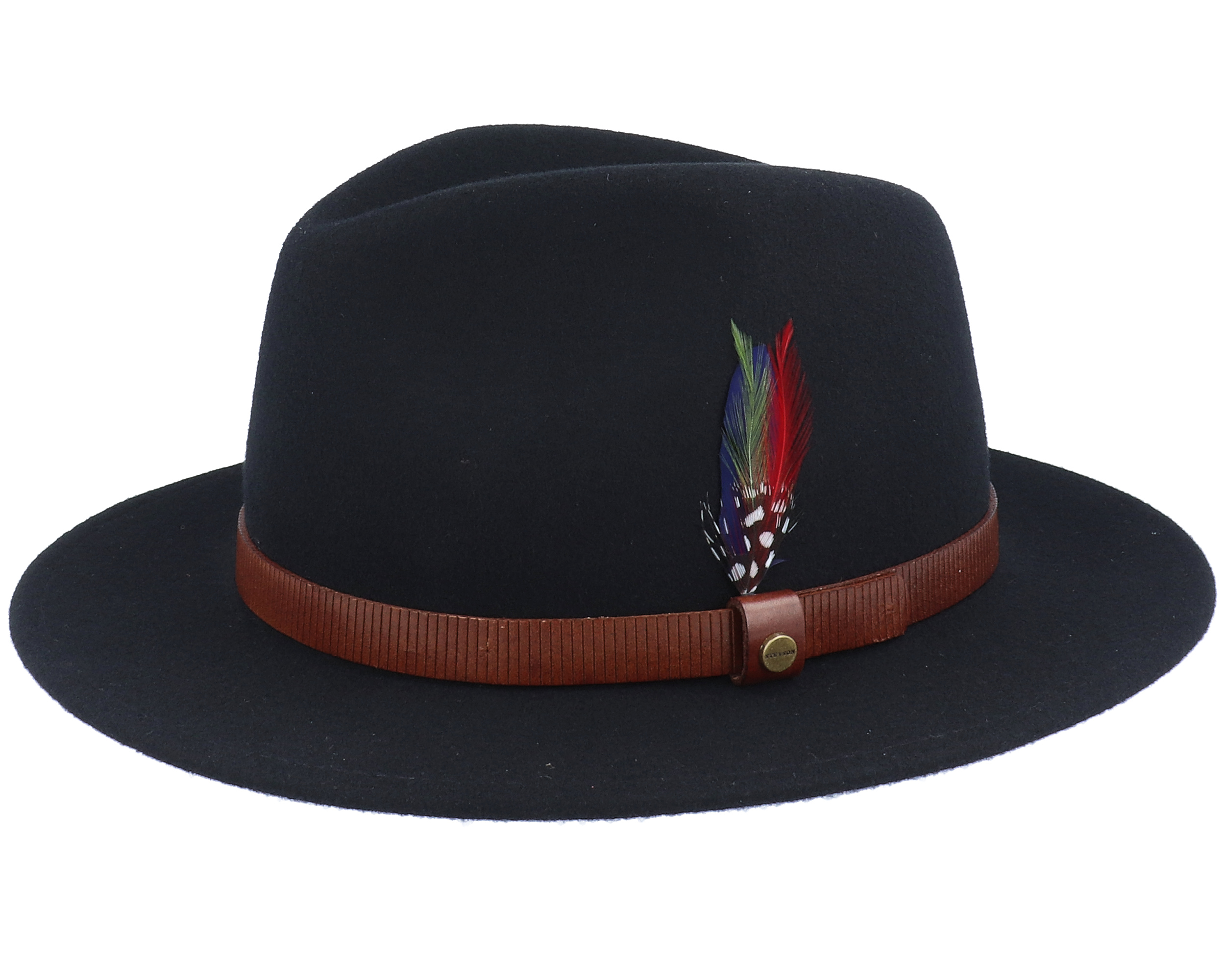 Traveller Woolfelt Black Fedora - Stetson hatt - Hatstore.se