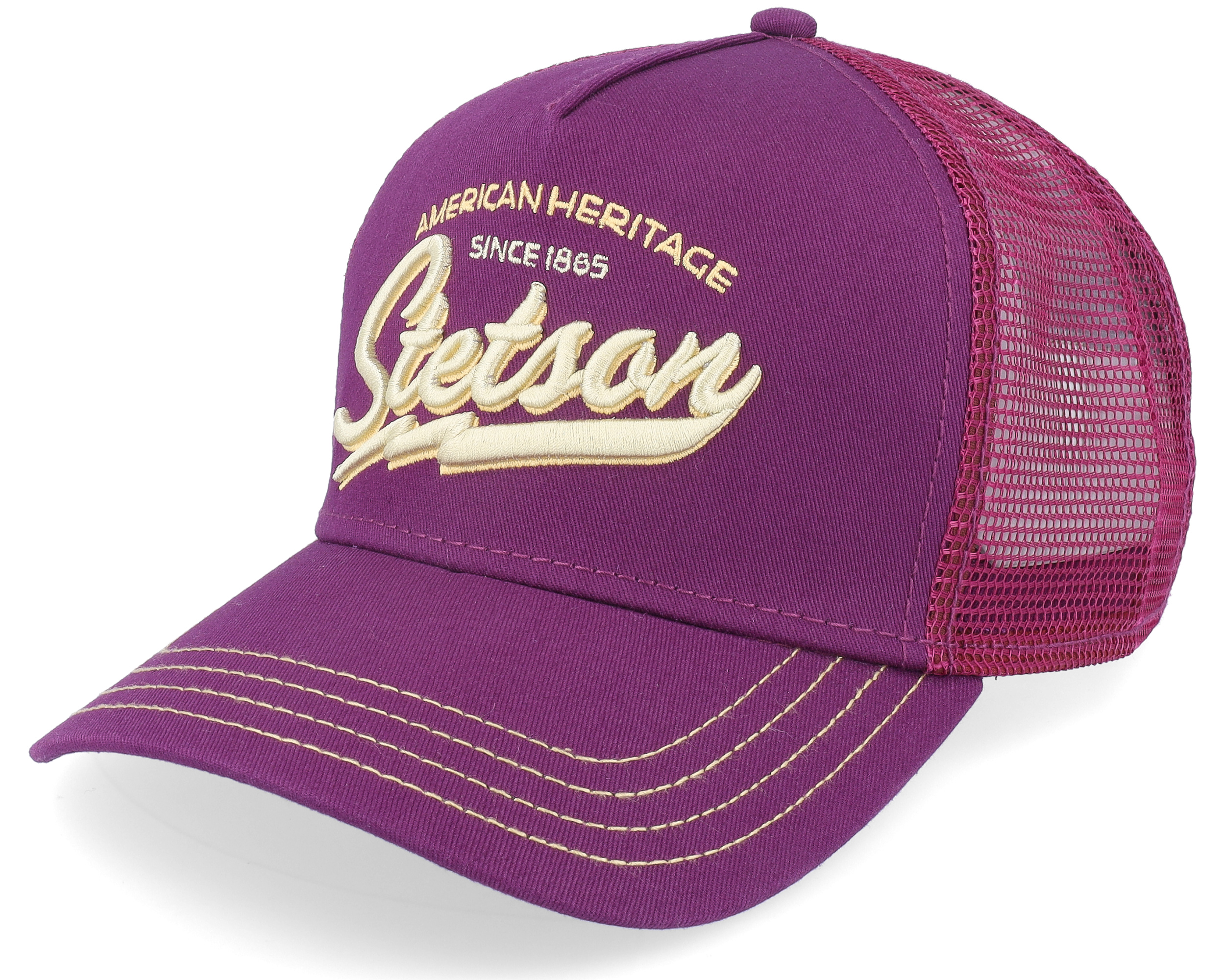 American Heritage Classic Burgundy Trucker - Stetson cap ...