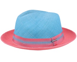 Panama Blue/Red Trilby - Stetson