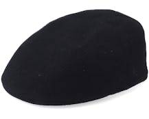 Ivy Cap Wool/Cashmere Black Flat Cap - Stetson