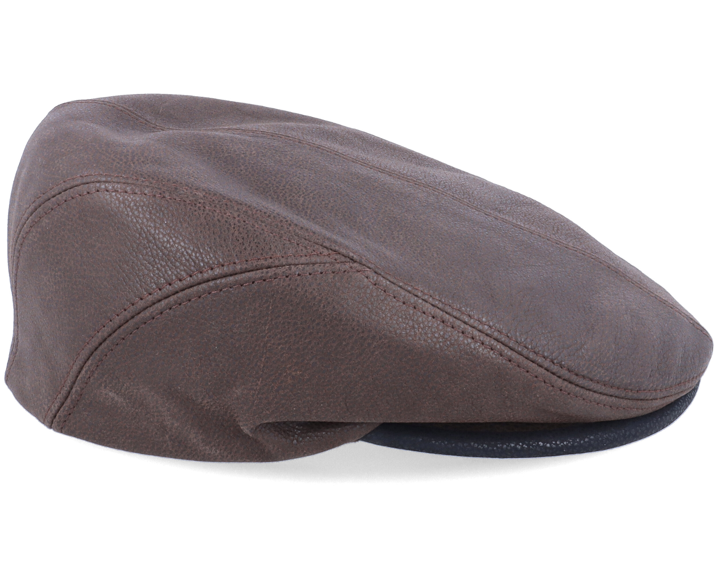 brown driving cap