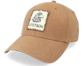Baseball Cap Vintage Wax Brown Adjustable - Stetson