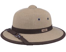 Pith Helmet Cotton Khaki Safari Hat - Stetson