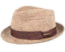 Trilby Crochet Natural Straw Hat - Stetson
