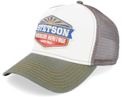 Sun White/Olive Trucker
