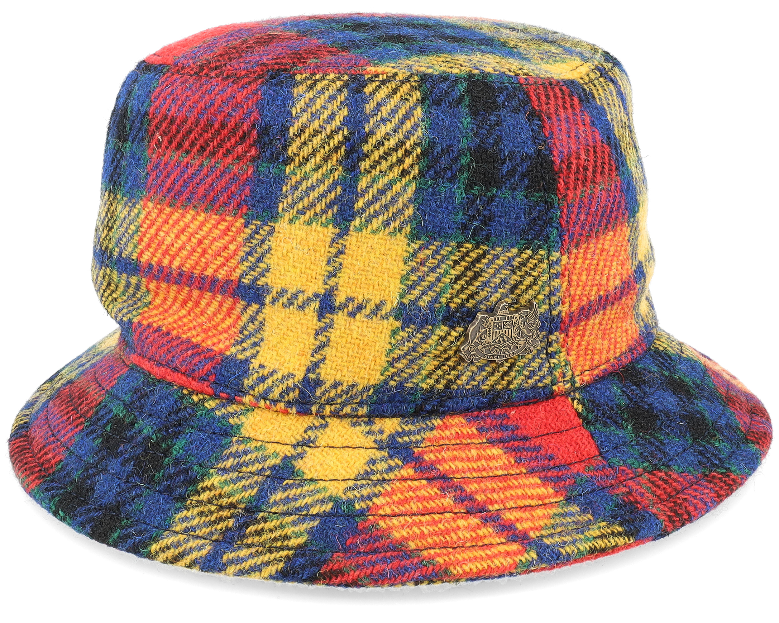 Stetson Harris Tweed Bucket Wool Hat Women/Men Mixed Colours 7