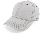 Baseball Cap Cotton Melange Grey Adjustable