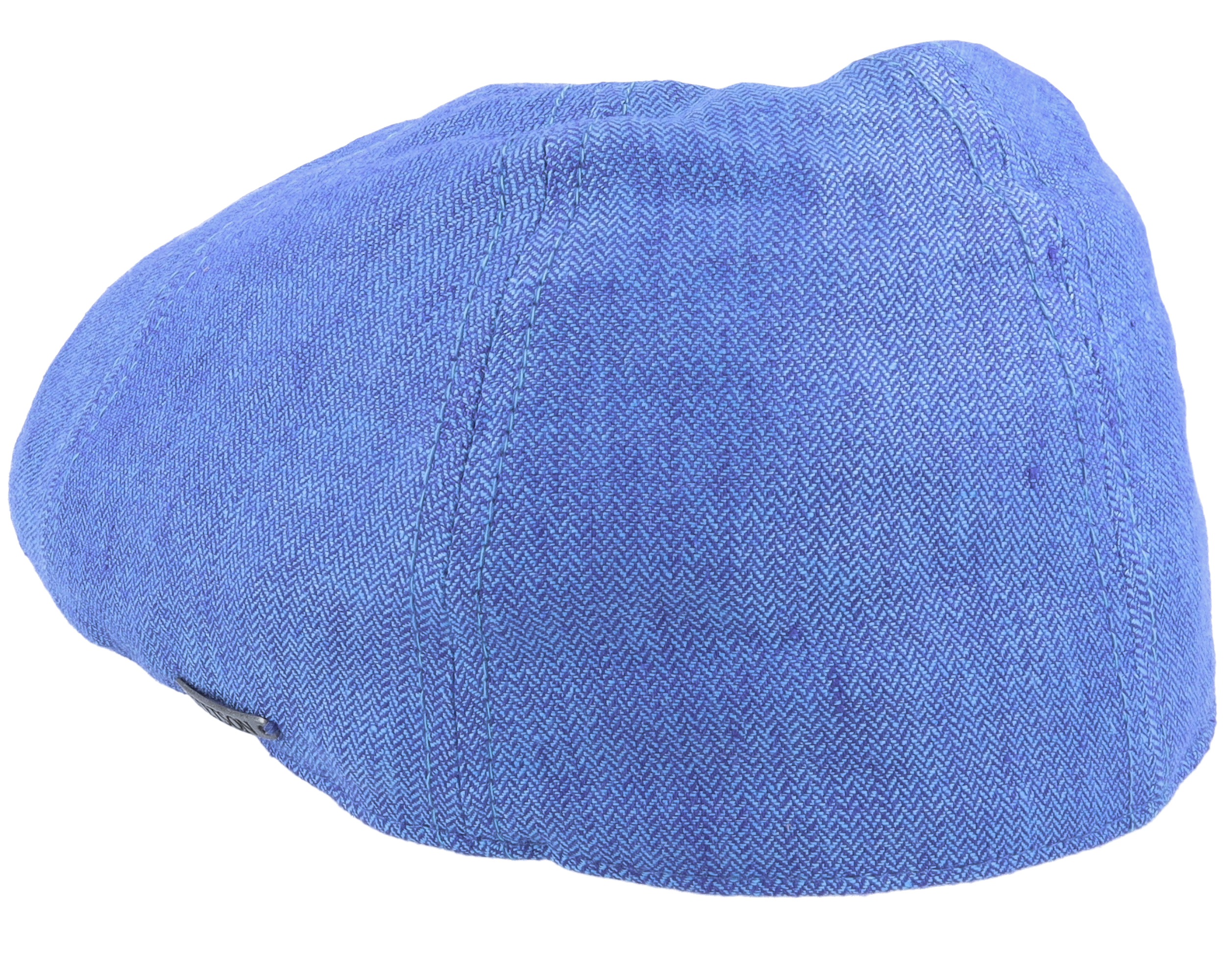 Texas Linen Herringbone Blue Flatcap Stetson Cap Hatstore