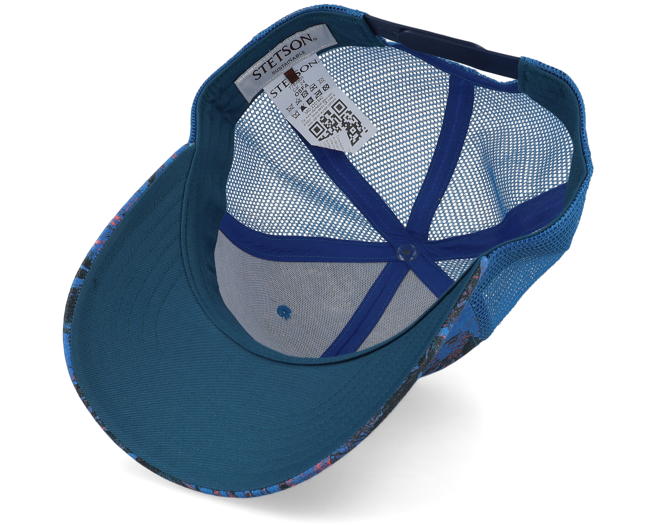 Martin　STETSON Baseball Cap Organic Linen Sustainable Blue Trucker